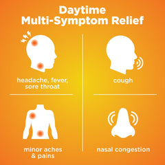 Basic Care Cold and Flu Relief daytime softgels packaging