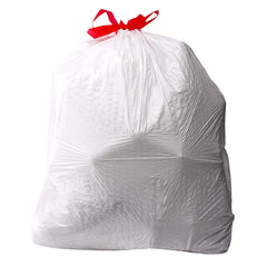 Basics flextra tall kitchen drawstring trash bags 13 gallon closeup image