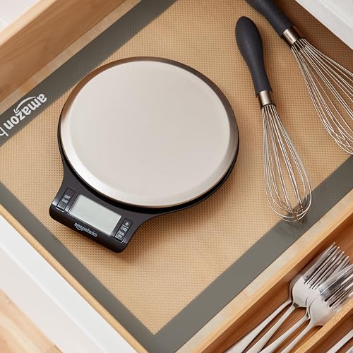 Black and stainless steel finish on Basics Digital Kitchen Scale