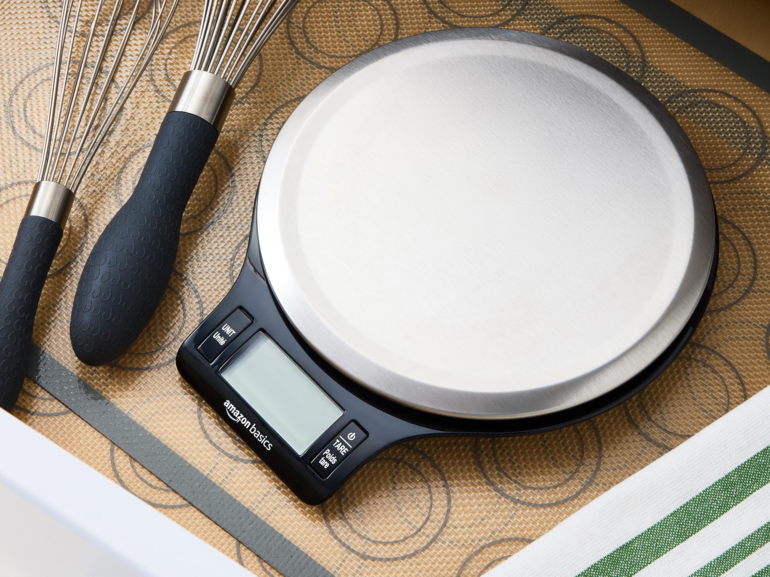 Tare function button on Basics Digital Kitchen Scale