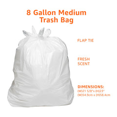 Basics 80 count trash bags 0.6 mil thick