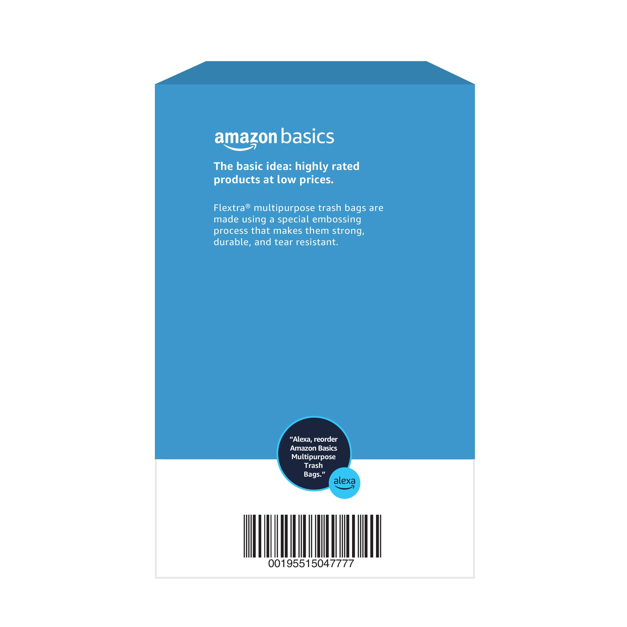 50 count Basics trash bags in pack