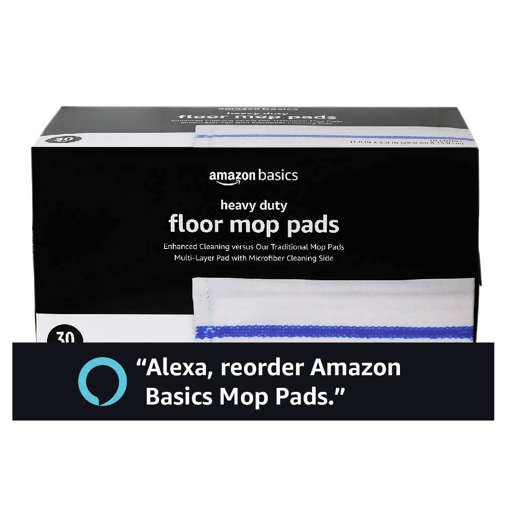 Basics heavy duty mop pad refills pack1 for home cleaning