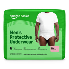 Basics Incontinence Underwear for Men XL 15 pack front view