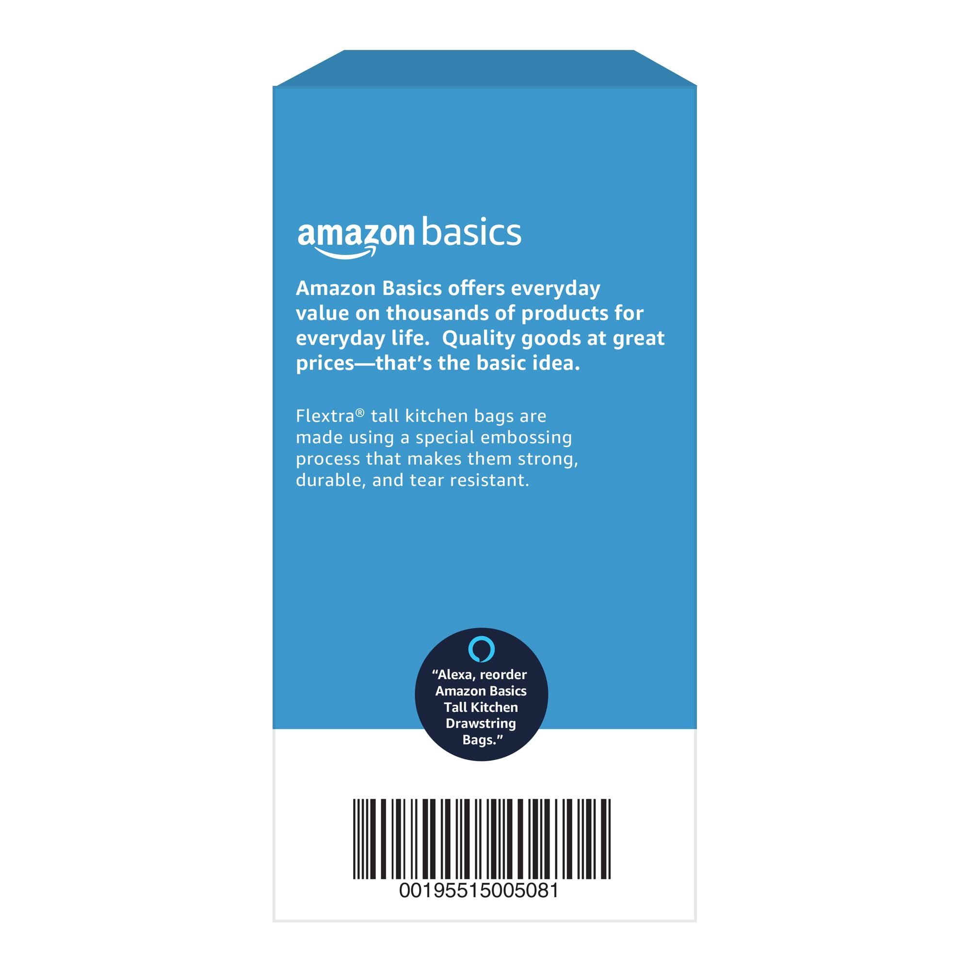 Kitchen trash bags Basics 13 gallon 120 count image