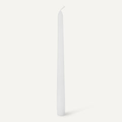 Basics Taper Candles paraffin palm wax white 10in