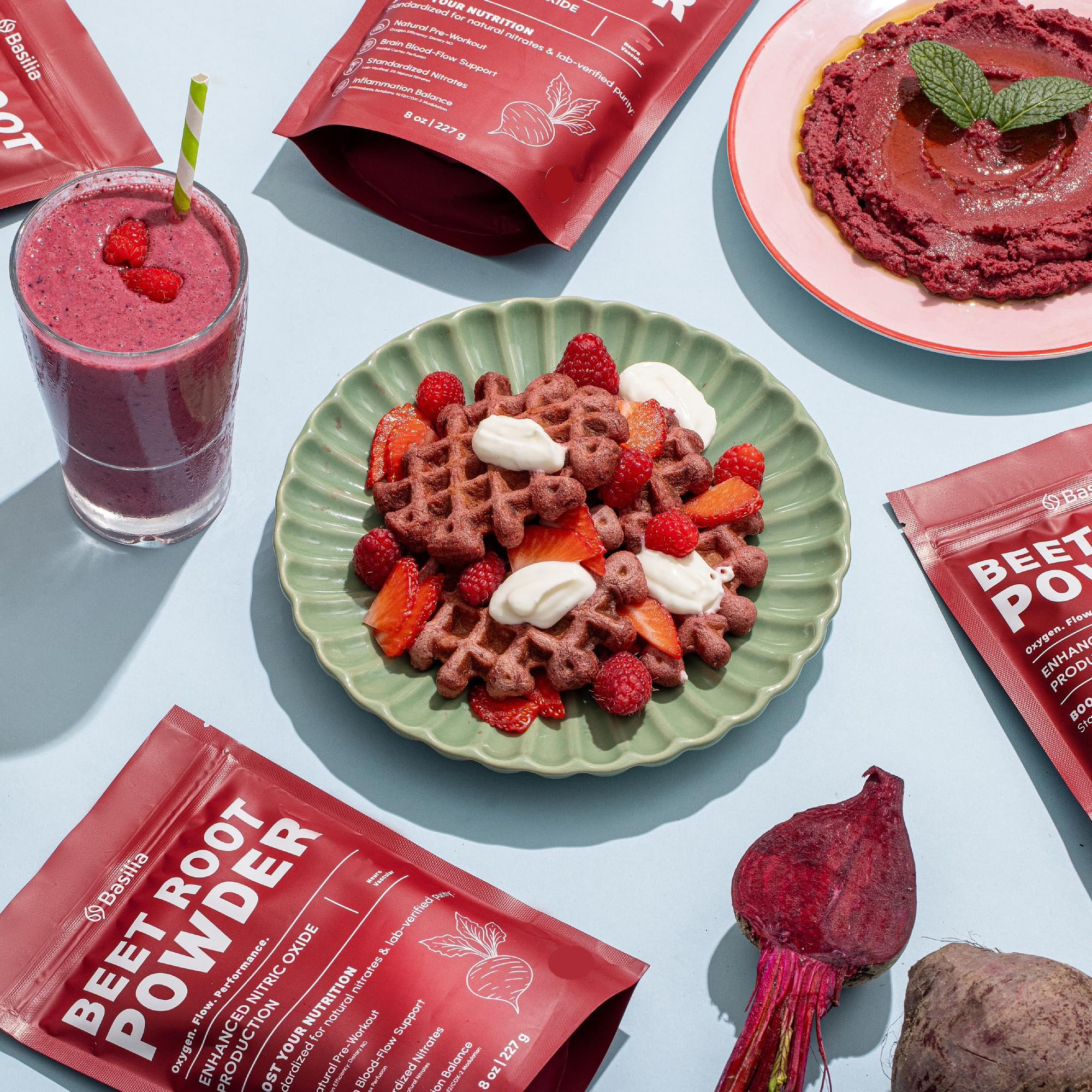 Basilia Beet Root Powder 8 oz sustainably sourced ingredients