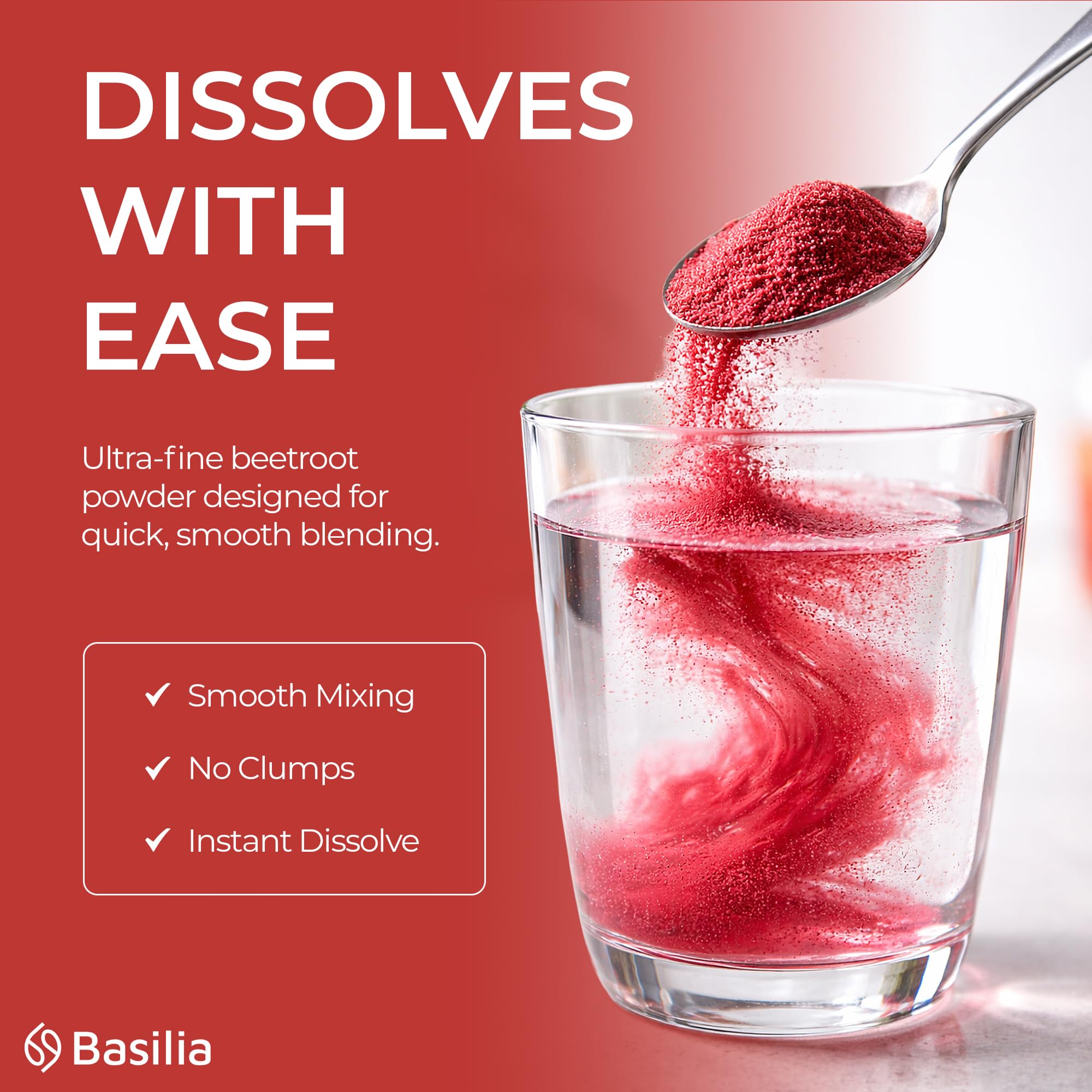 Basilia Beet Root Powder 8 oz powder used for energy support
