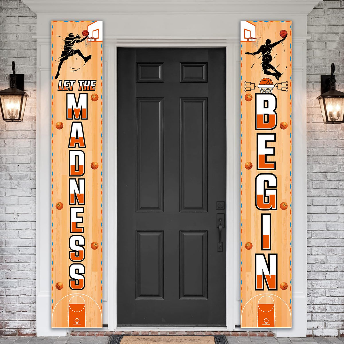 Basketball Banner Porch Sign 71x12 with bottom grommets