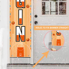 Polyester basketball decorations banner weather resistant