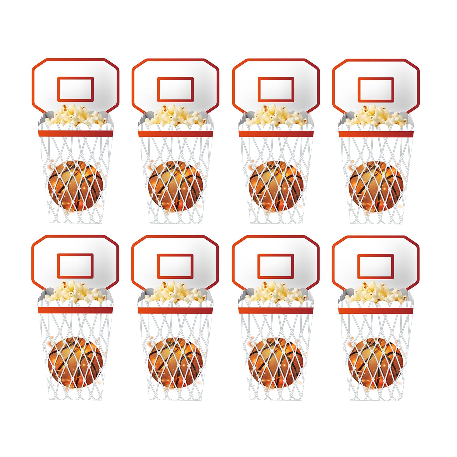Basketball Hoop Popcorn Boxes set of 24 for party decorations