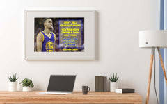 Basketball decor Stephen Curry poster for office