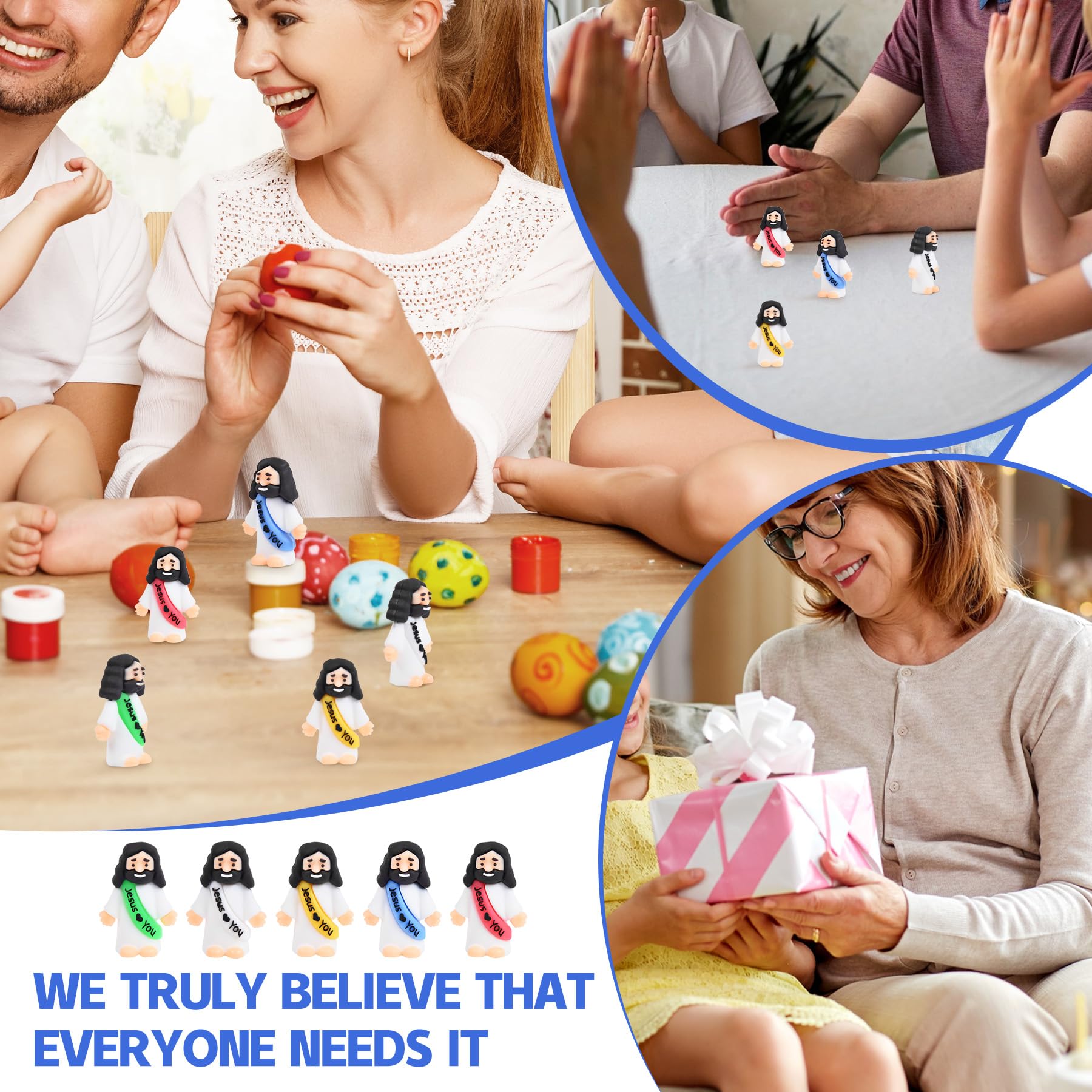 basuwu 215 pcs Little Jesus Figures Easter egg stuffing