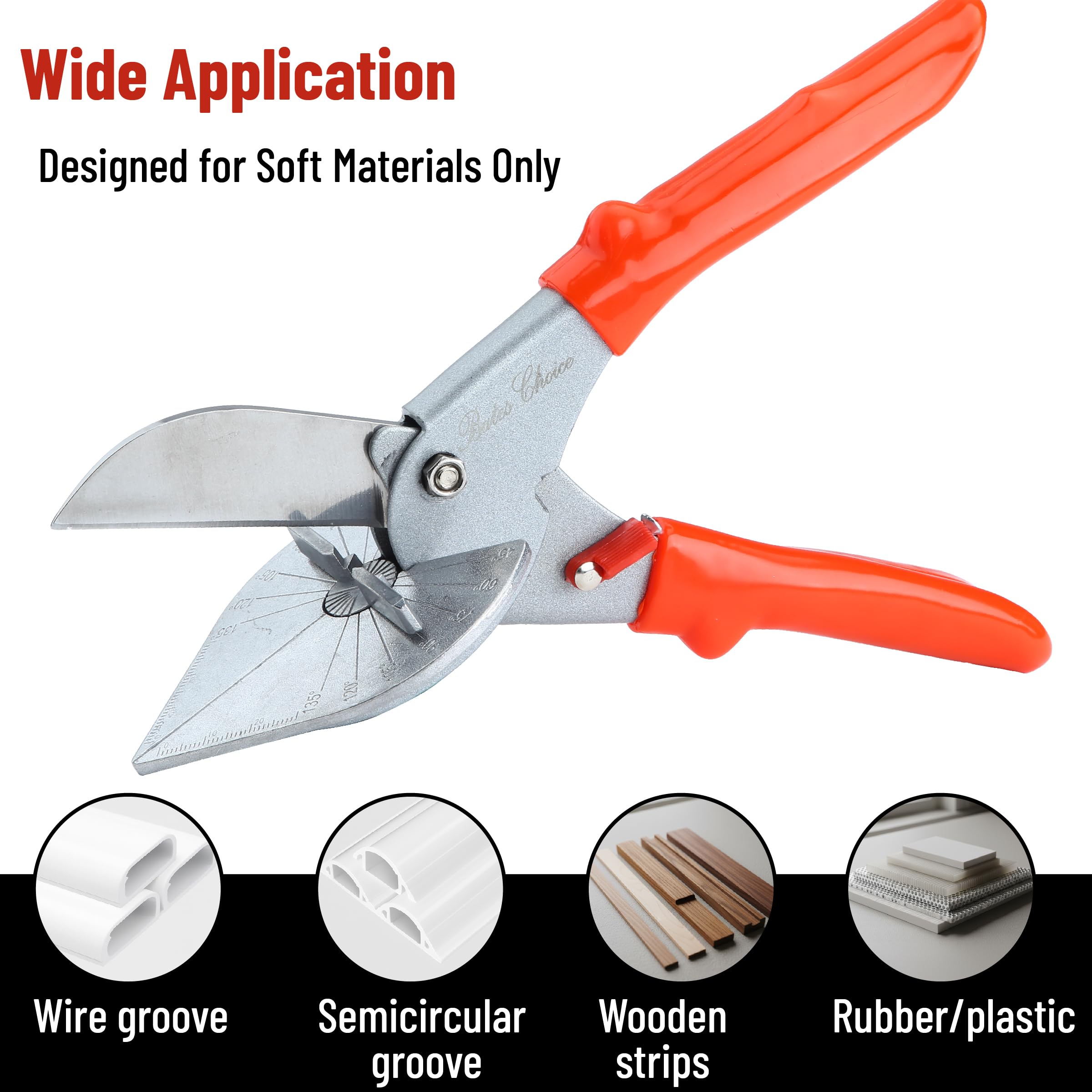 Compact Bates miter shears stored with safety lock feature