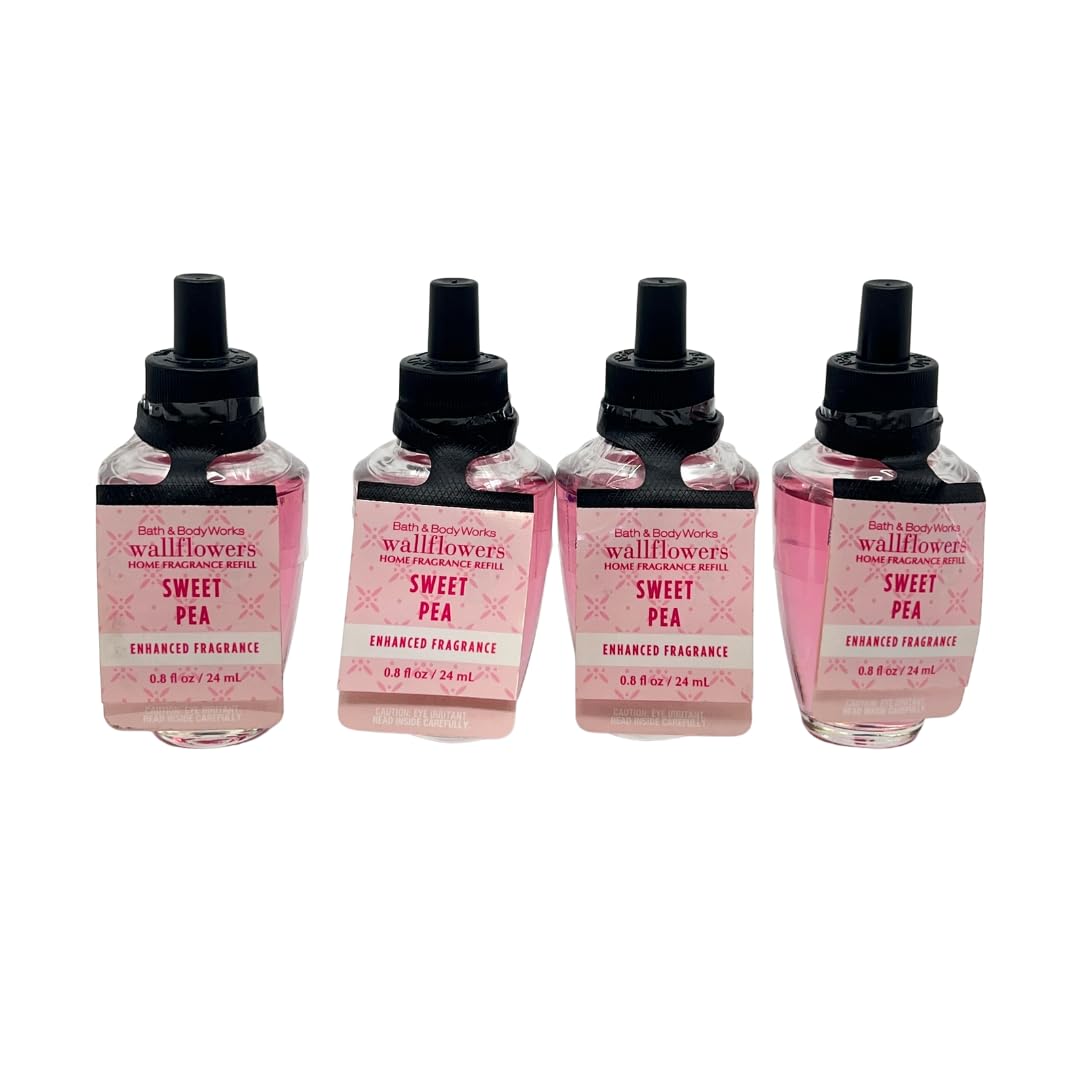 Bath and Body Works Sweet Pea Wallflowers fragrance refill 4 pack
