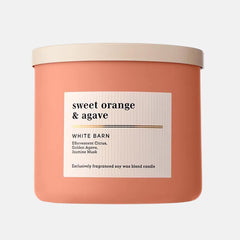 Bath & Body Works 3-Wick Candle Sweet Orange & Agave Citrus 14.5 oz jar