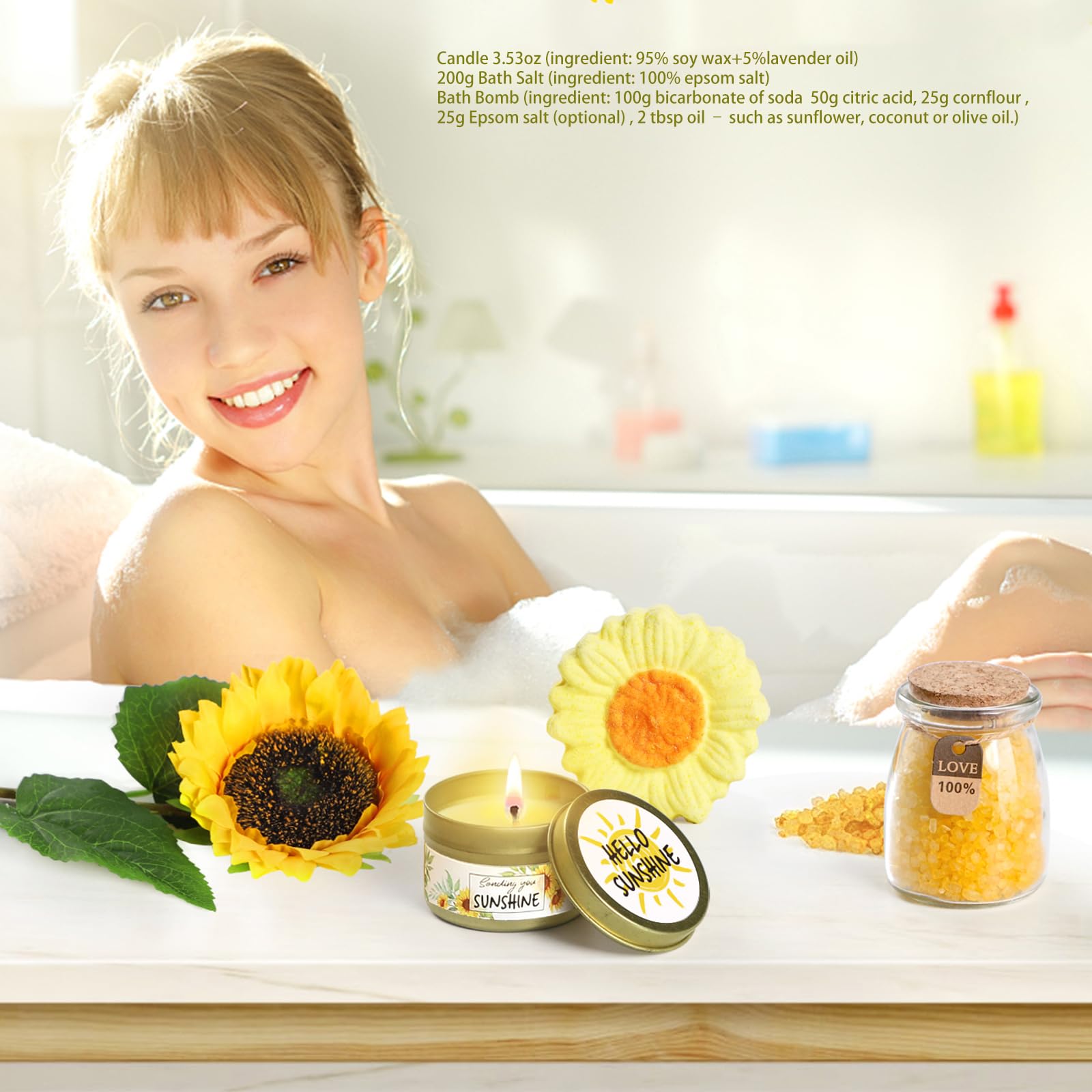 bath salt 200g included in set