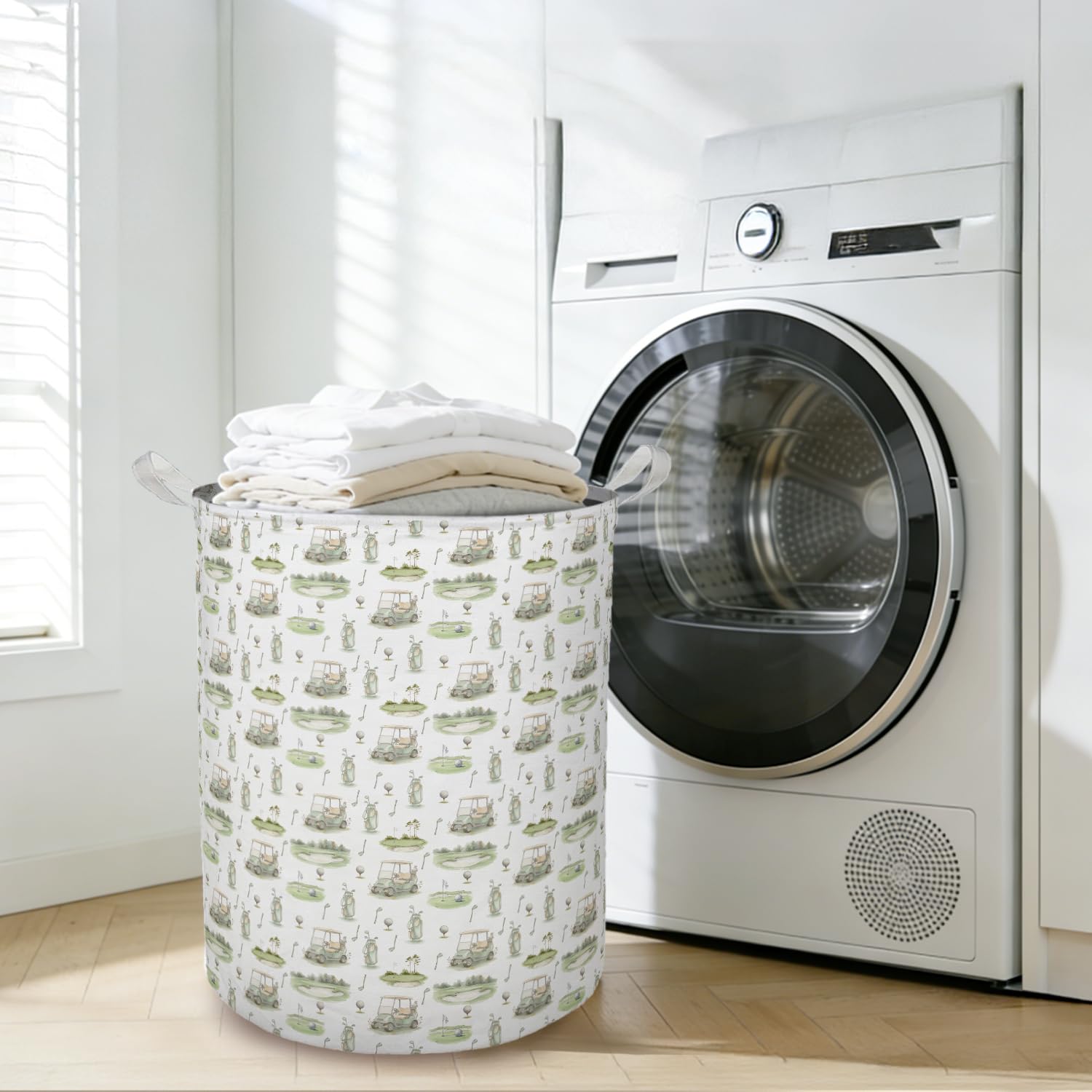 Lightweight polyester storage bin designed for home use