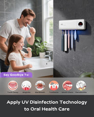 LCD countdown display on toothbrush holder