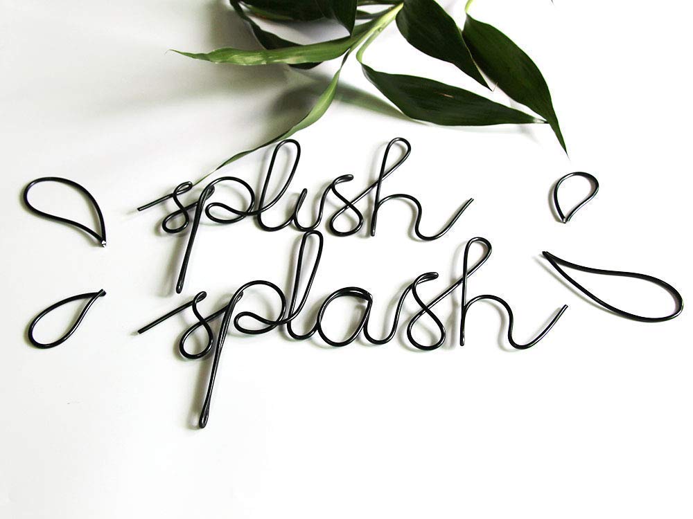 Gift idea bathroom wall art for housewarming or wedding