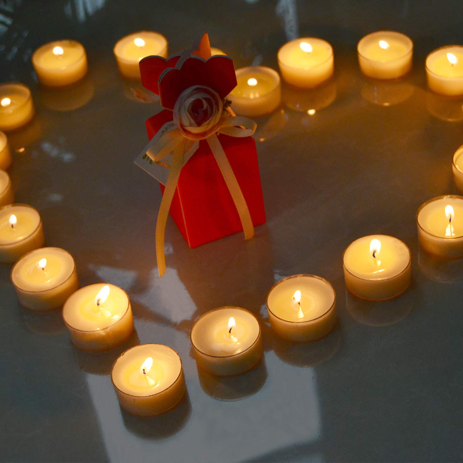 Bathroom and kitchen use tealight candles