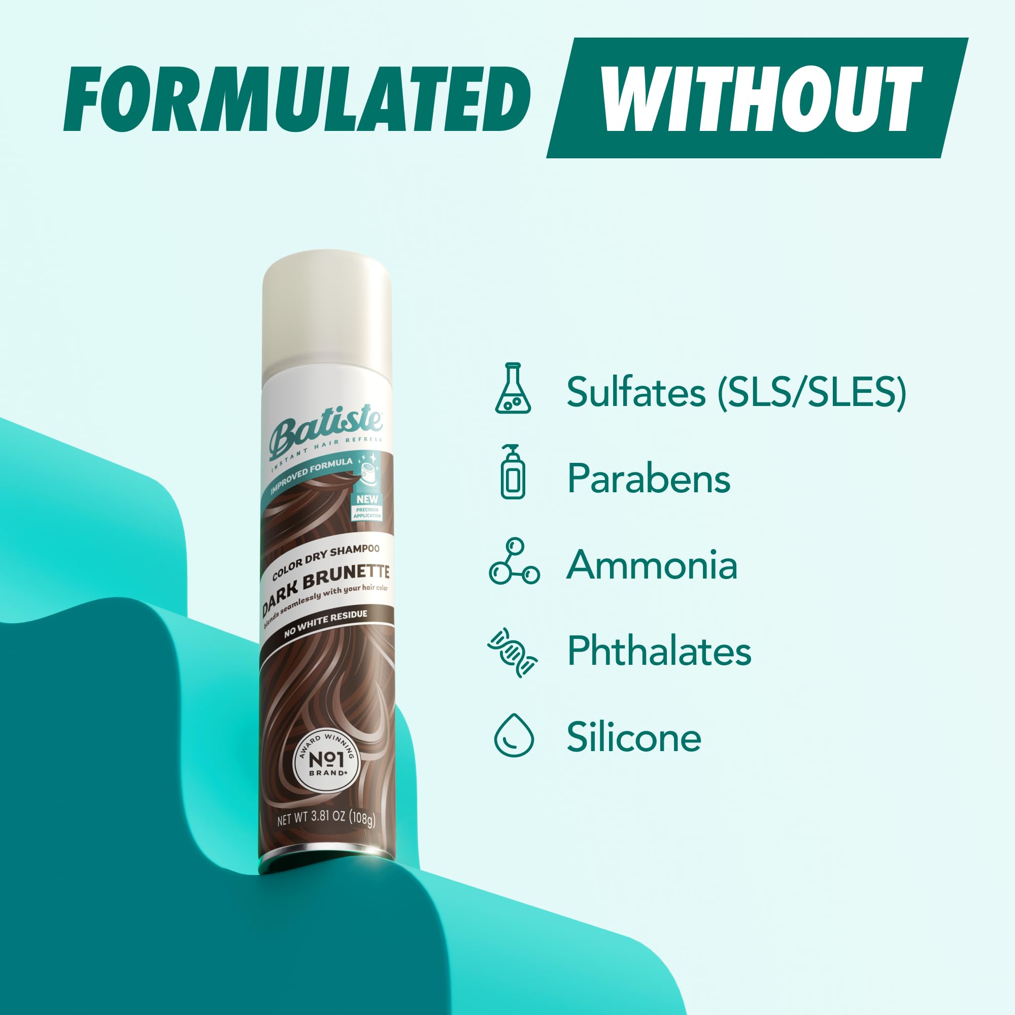 Tinted brunette dry shampoo for dark hair