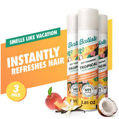 Batiste Tropical Fragrance Dry Shampoo 3-pack 3.81 oz canister