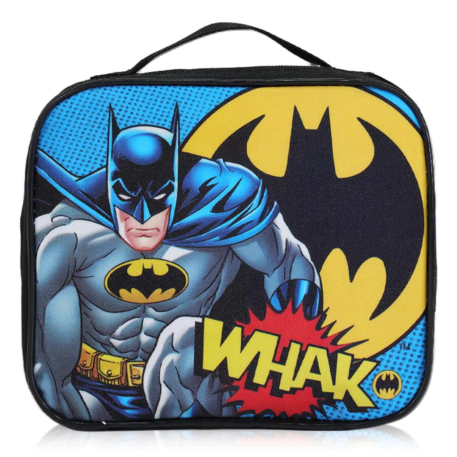Two mesh side pockets on Batman backpack for water bottles