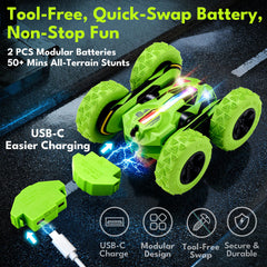 Two 3.7V 600mAh batteries for Threeking RC car