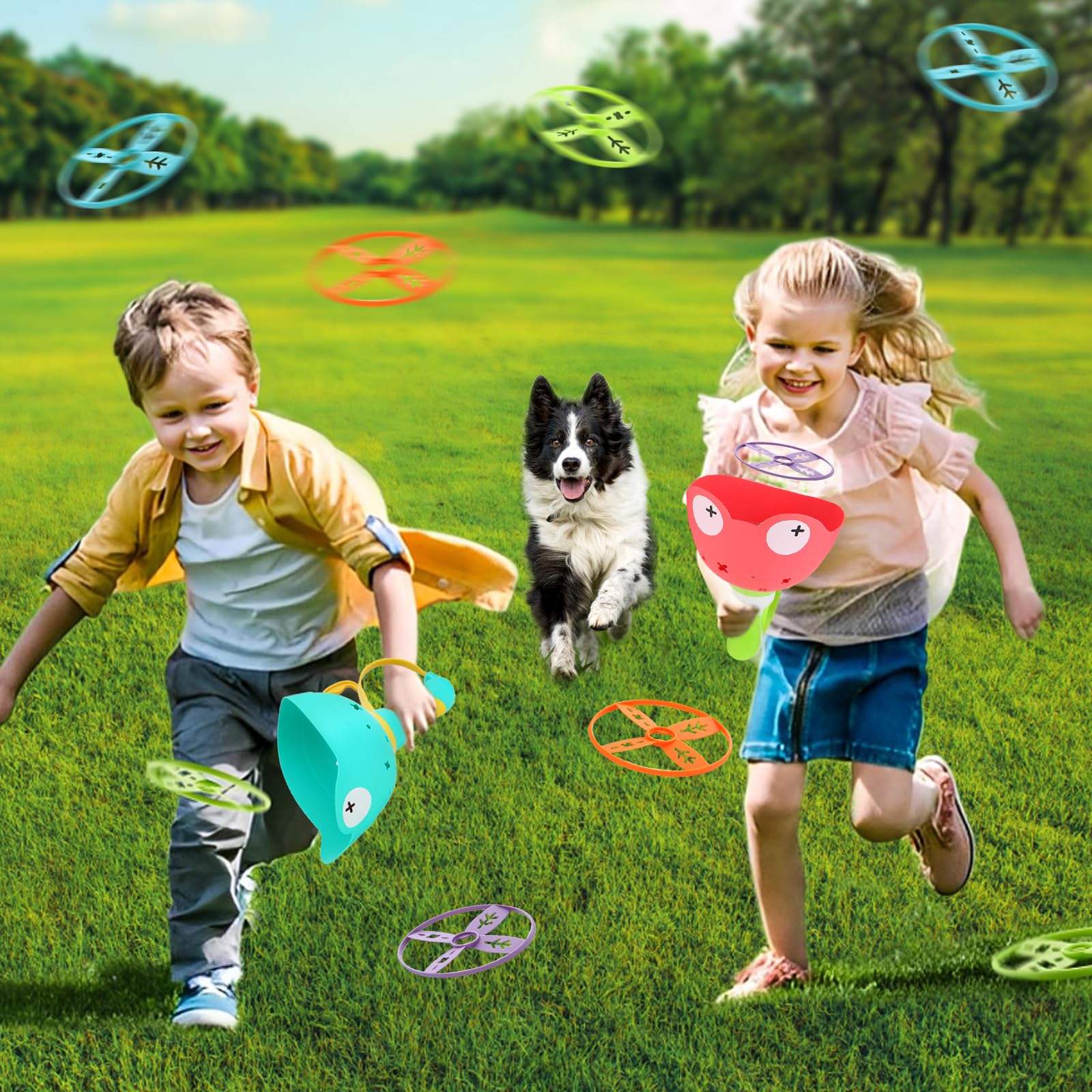 abs material safe outdoor toy disc launcher