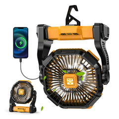 Battery Powered Fan Lash Fans Led Lantern compact design