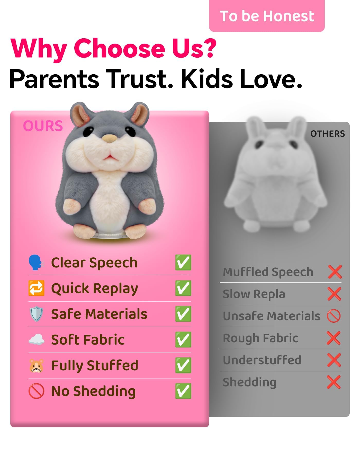Gift-ready hamster toy suitable for kids ages 3 to 4