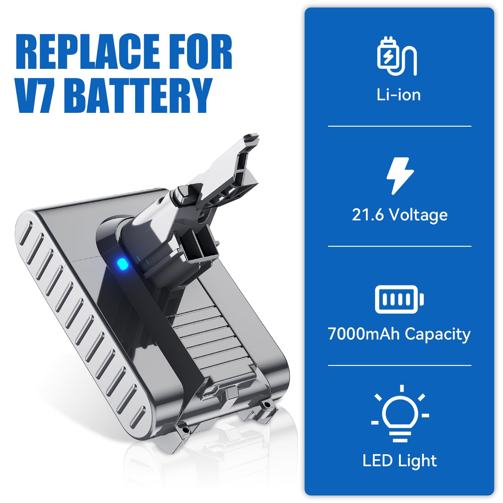 Dyson V7 229687 battery replacement by Battool