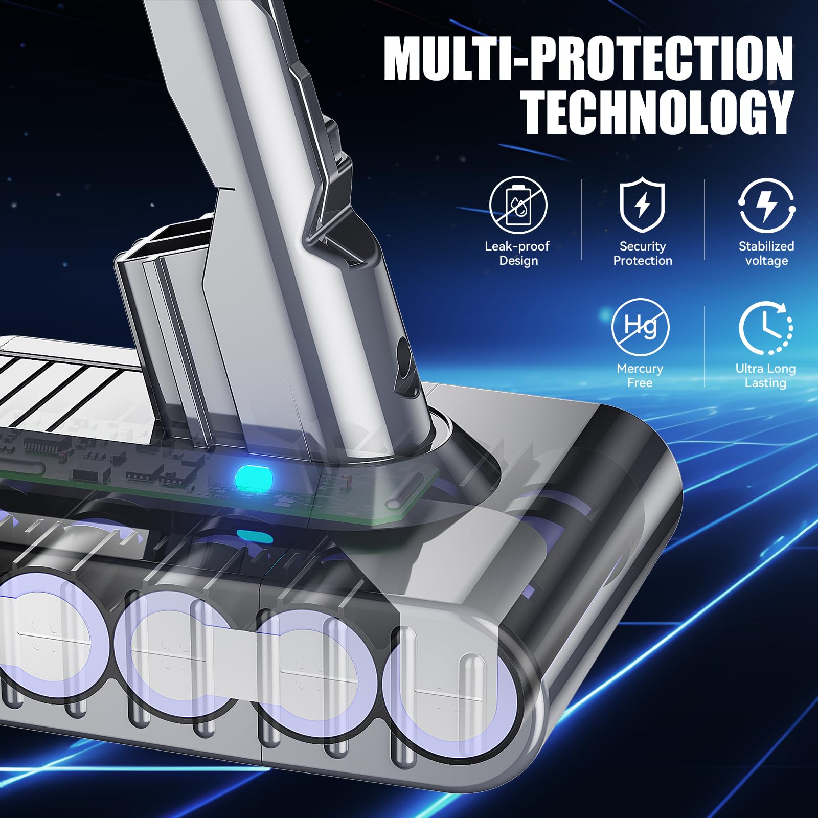 Battool battery for Dyson V7 Trigger