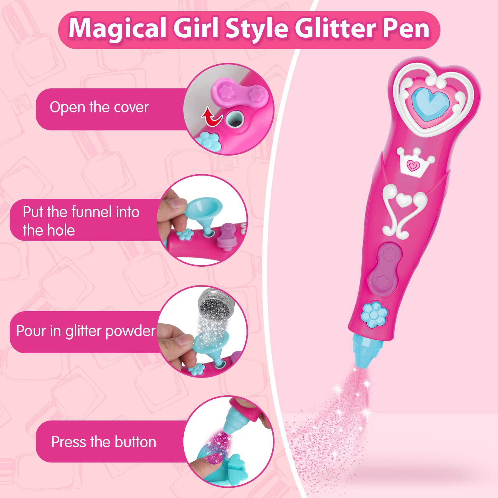 BATTOP 3D nail art accessories included in kit