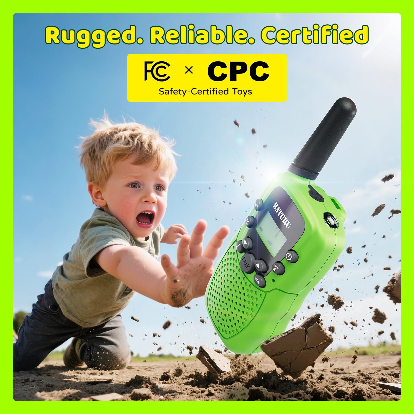 BATURU kids walkie talkies locating call tone feature