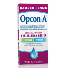 Bausch & Lomb antihistamine eye drops packaging 15 mL