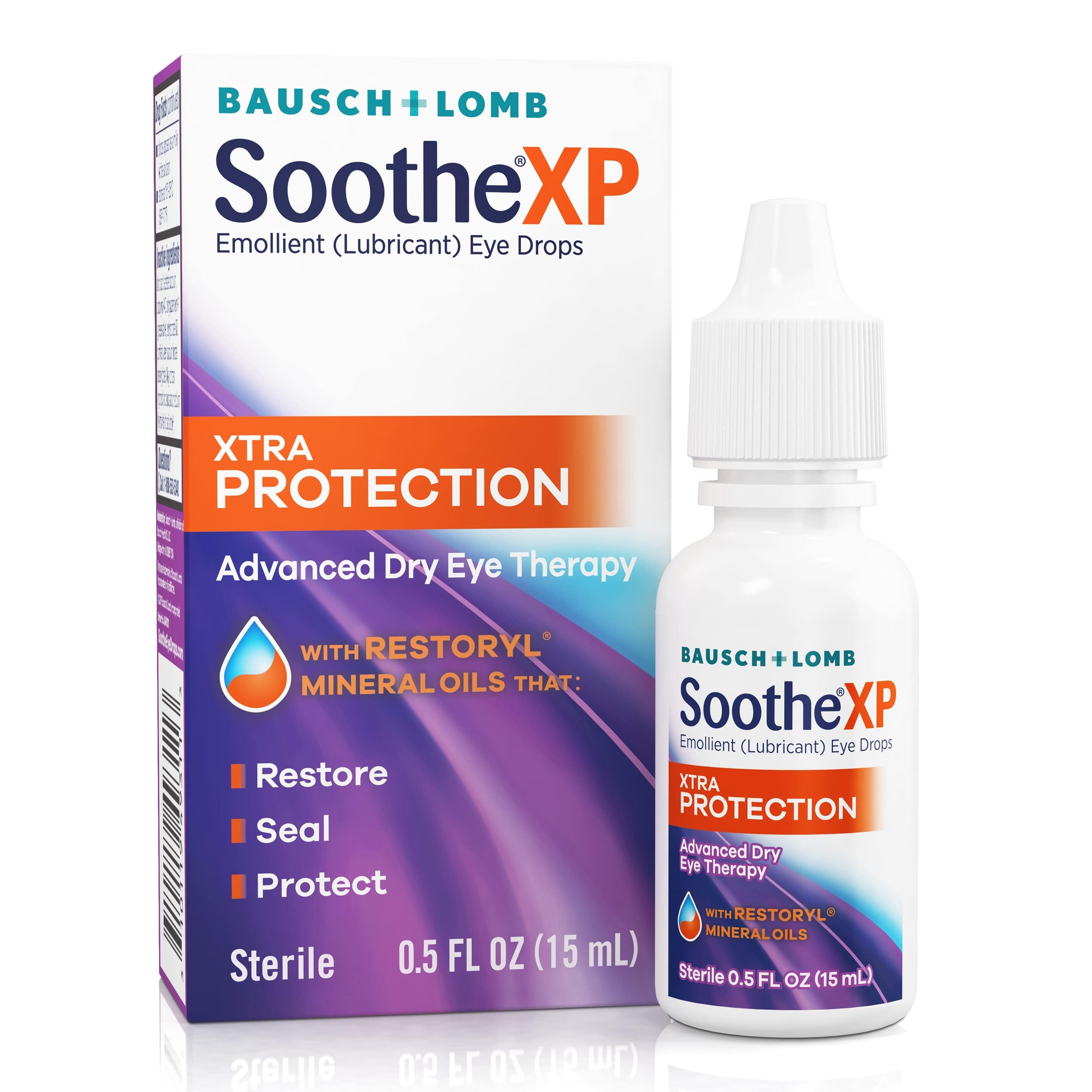 Bausch + Lomb Soothe XP Eye Drops 0.5 oz packaging