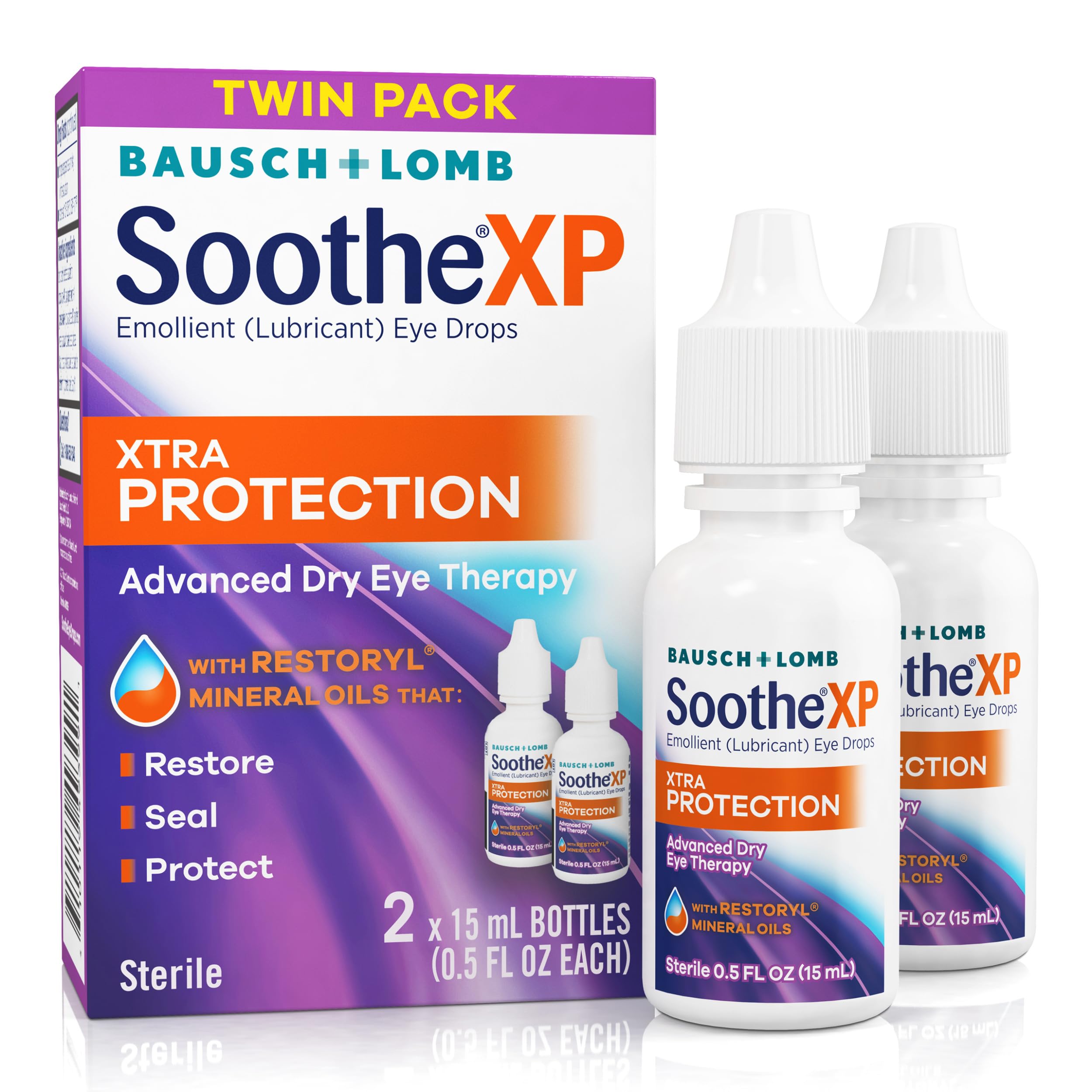 Bausch + Lomb Soothe XP eye drops 0.5 fl oz 2-pack