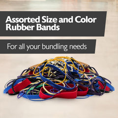 Assorted Bazic rubber bands for organizing materials