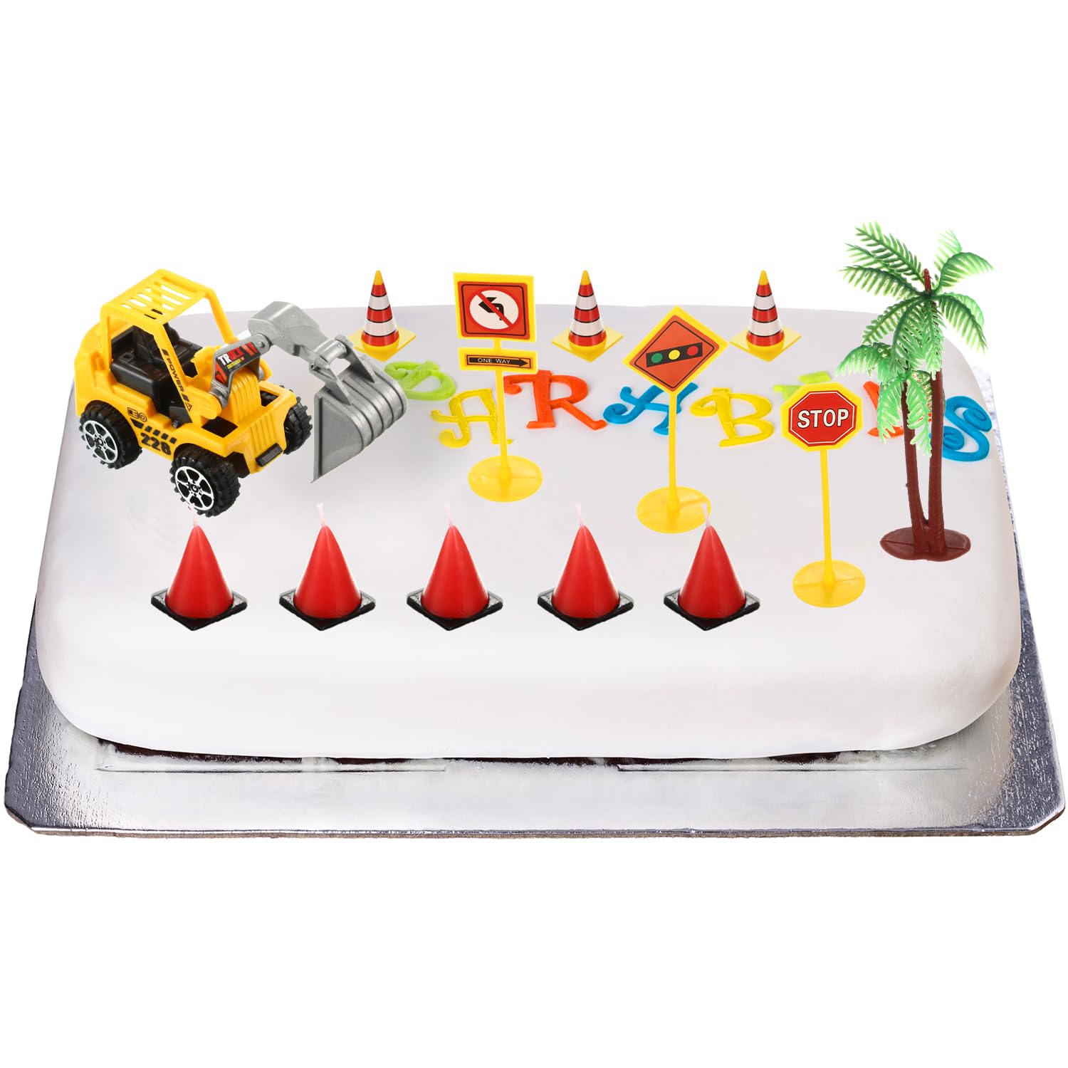 BBTO construction truck decor for cake toppers