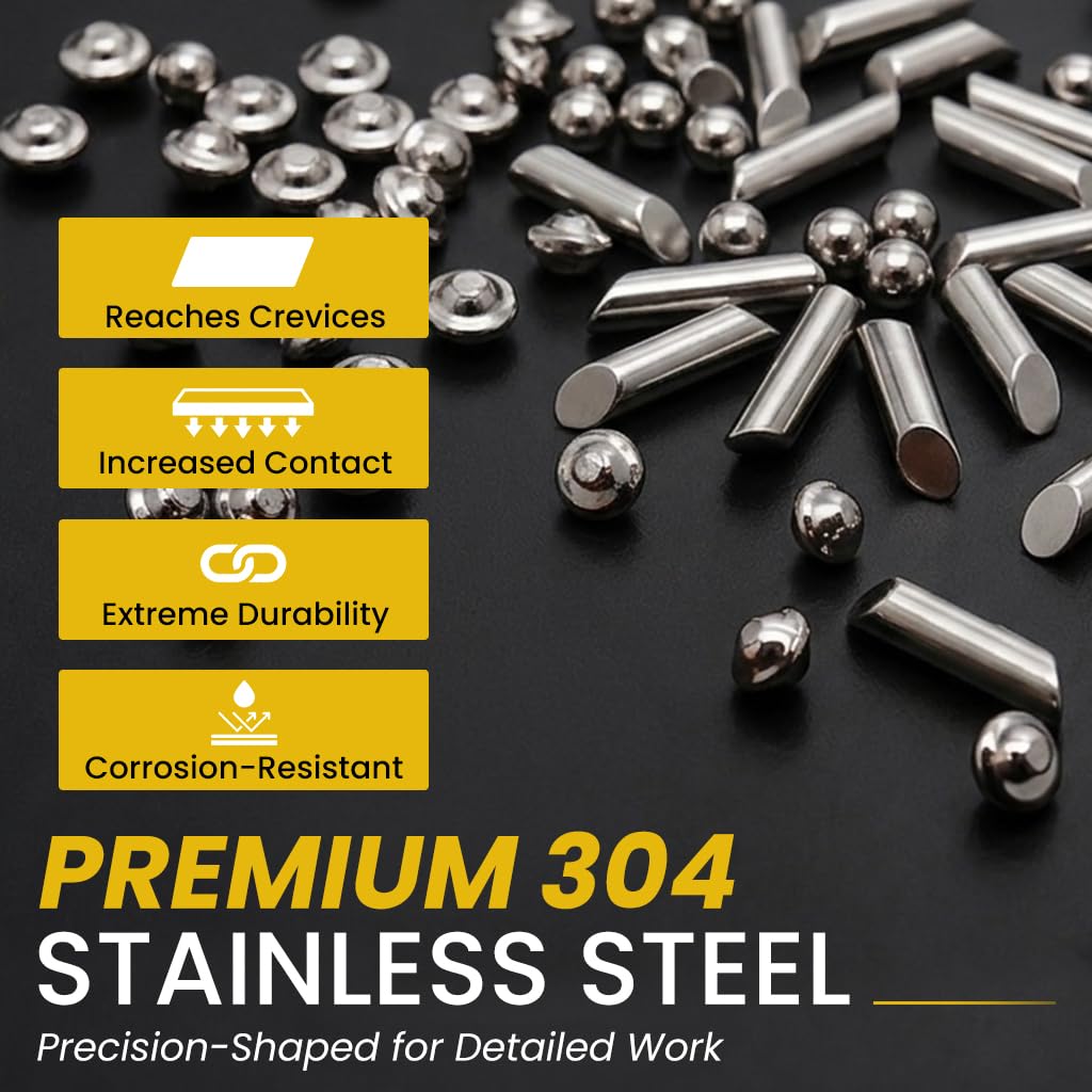 BC Precision 1/8 inch stainless steel tumbling media ball shape