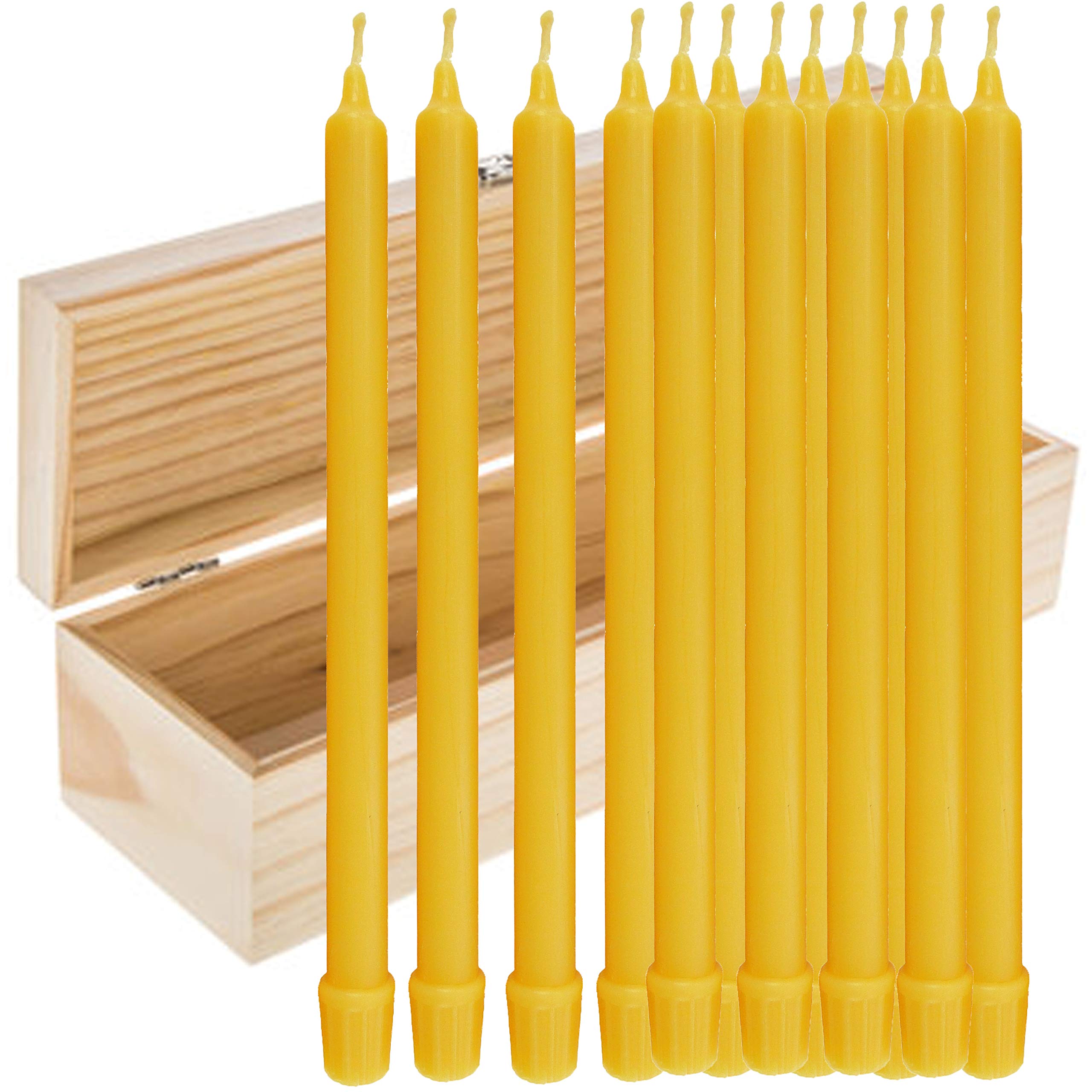 BCandle 11 inch beeswax candle with cotton wick