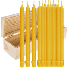 BCandle 11 inch beeswax candle with cotton wick