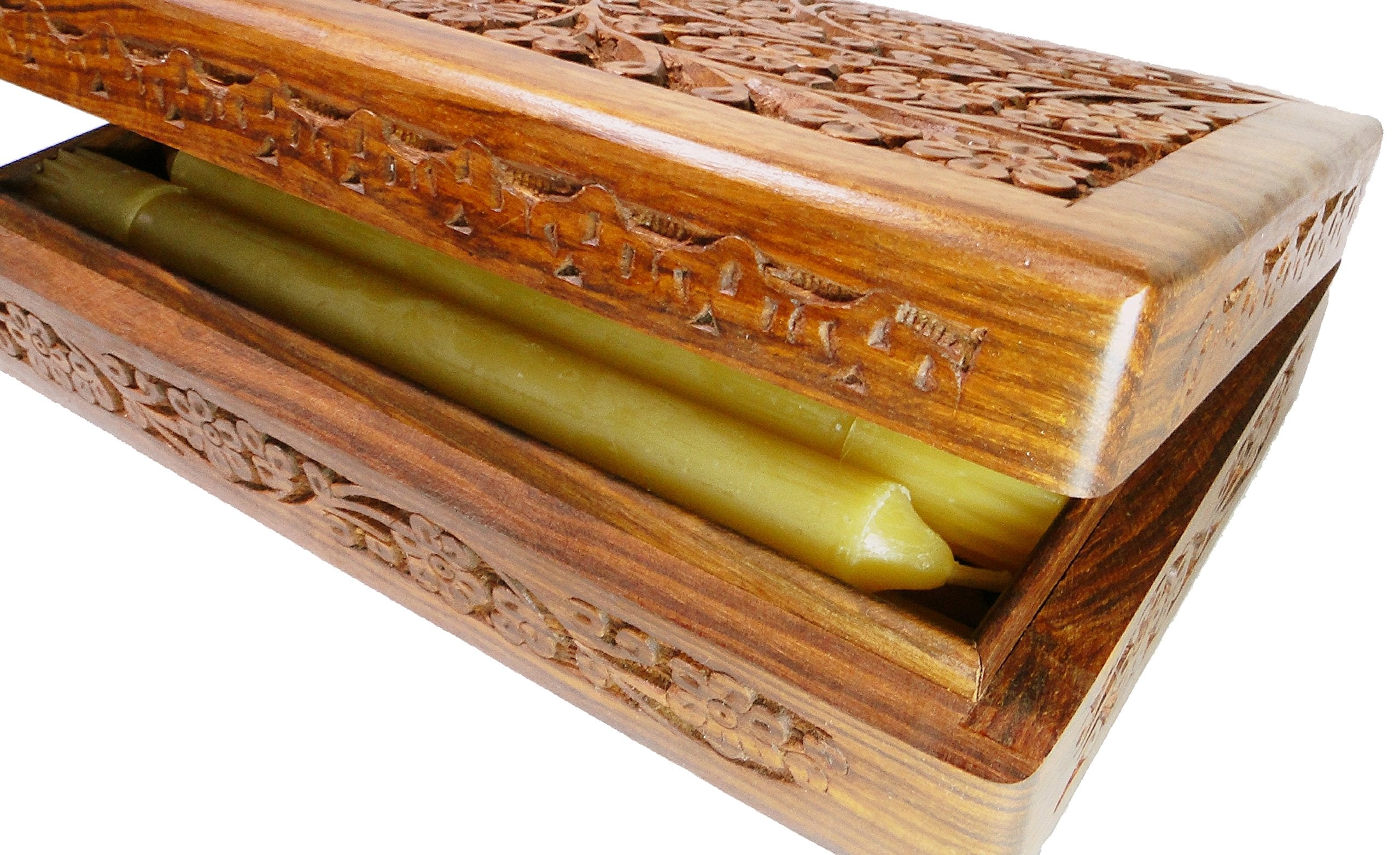 Pack of 12 BCandle beeswax tapers for meditation