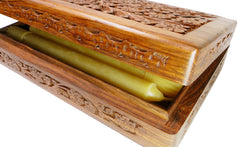 Pack of 12 BCandle beeswax tapers for meditation