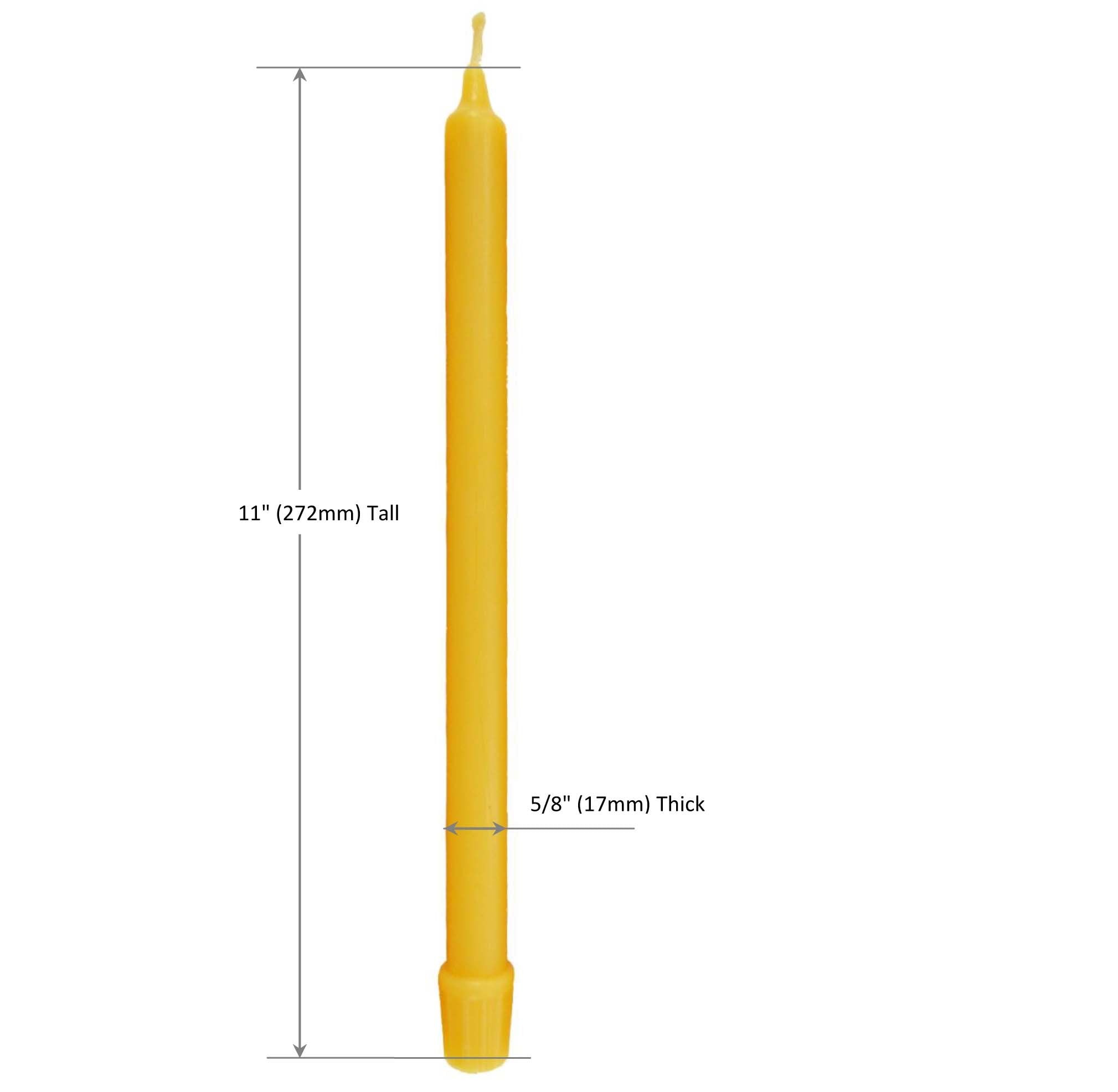 11 inch tall taper 5/8 inch diameter BCandle candle