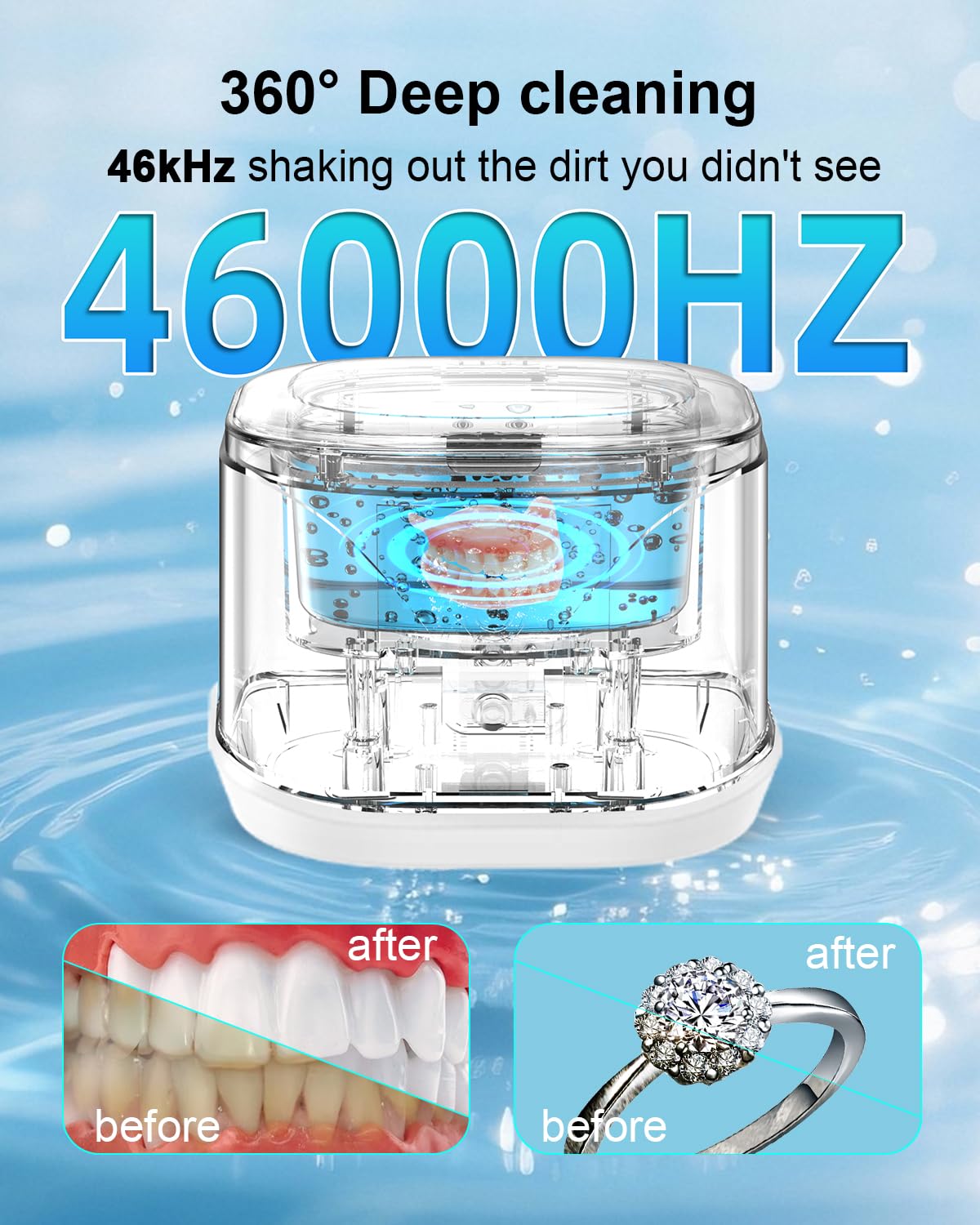 Compact 220ml capacity cleaner for multiple items
