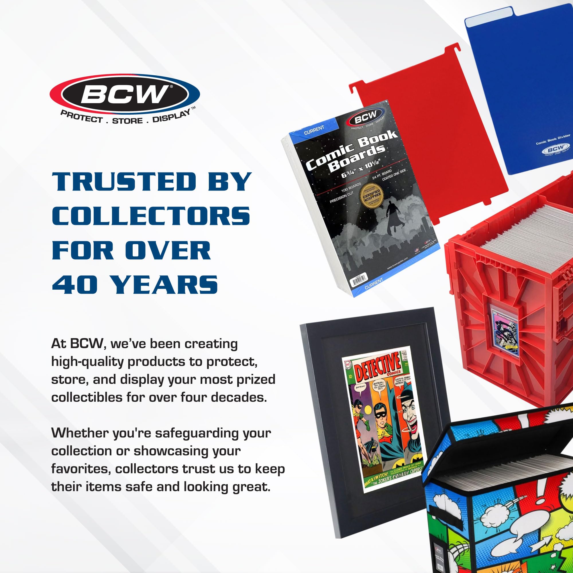 Archival protection BCW comic bags and boards for Silver Age comics