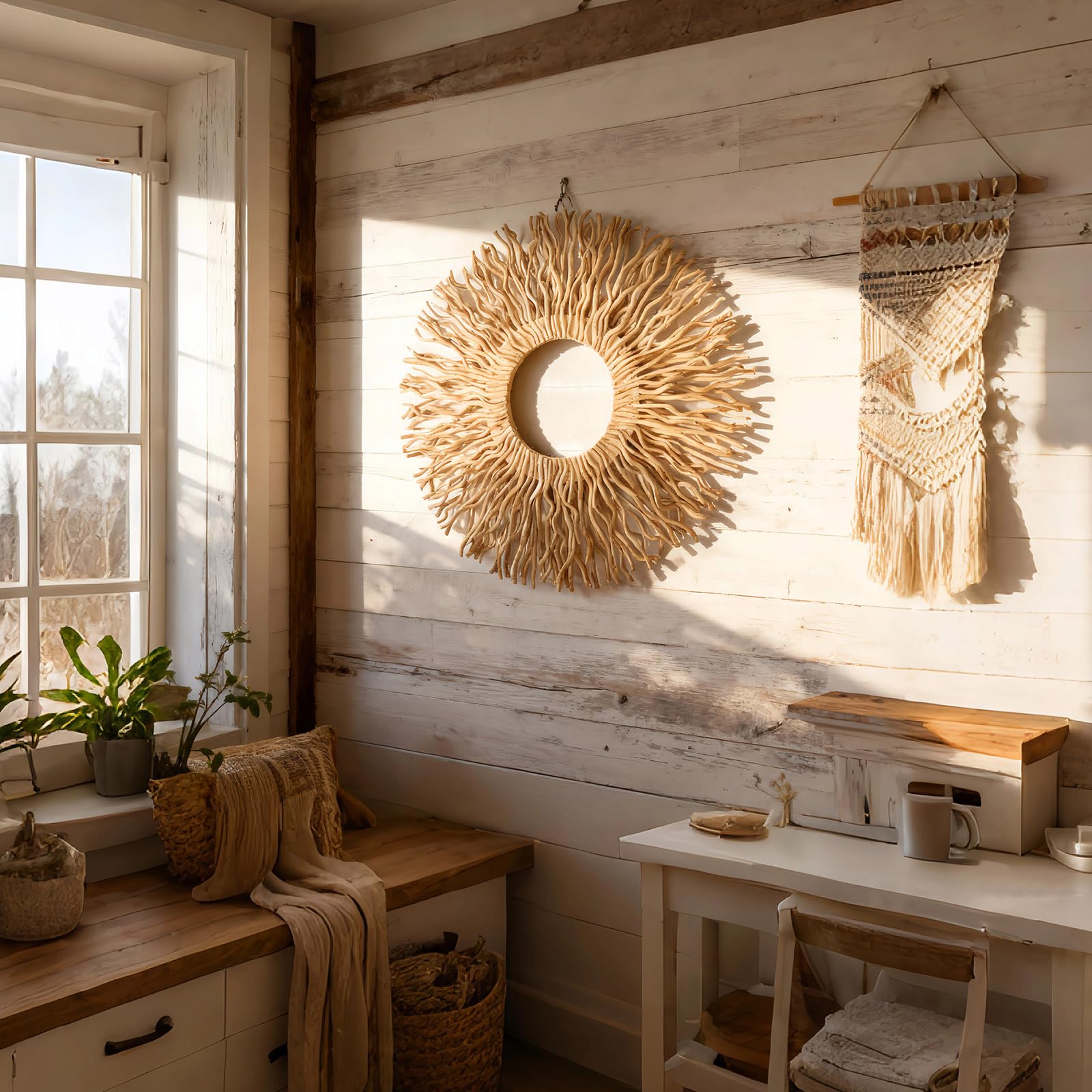 27in sunburst wall art by BDJBXK for living room